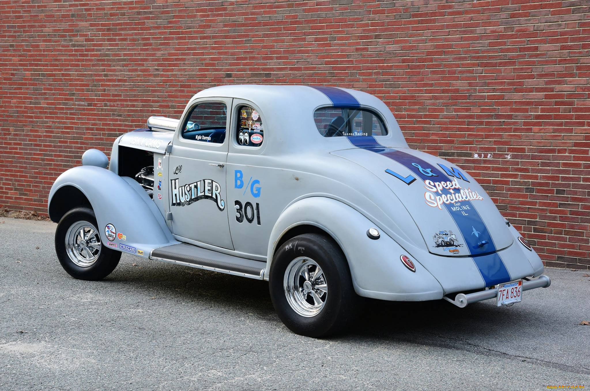 , custom classic car, gasser